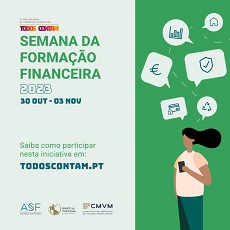 Semana da Formação Financeira 2023 | Consulte o programa de atividades para este ano!